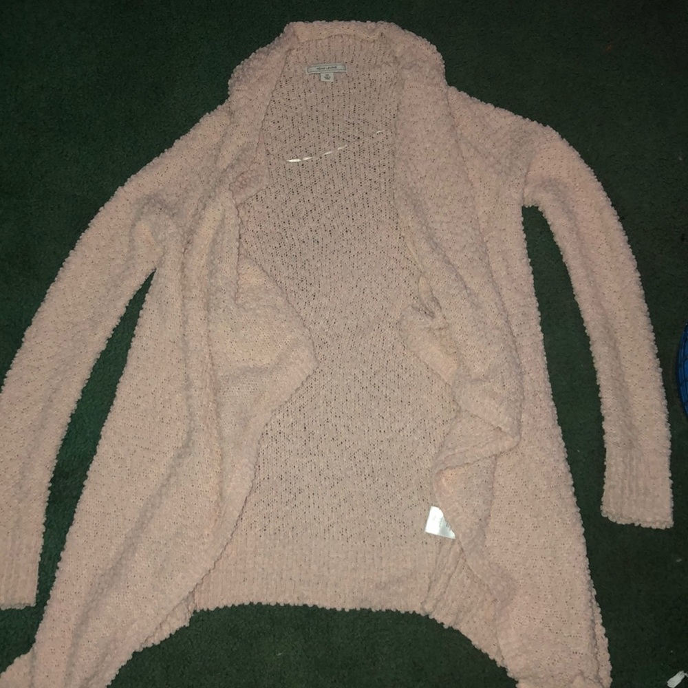 Pink Fuzzy Cardigan
